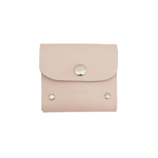 Handmade Leather Simple Coin Purse - Cherry Blossom-0