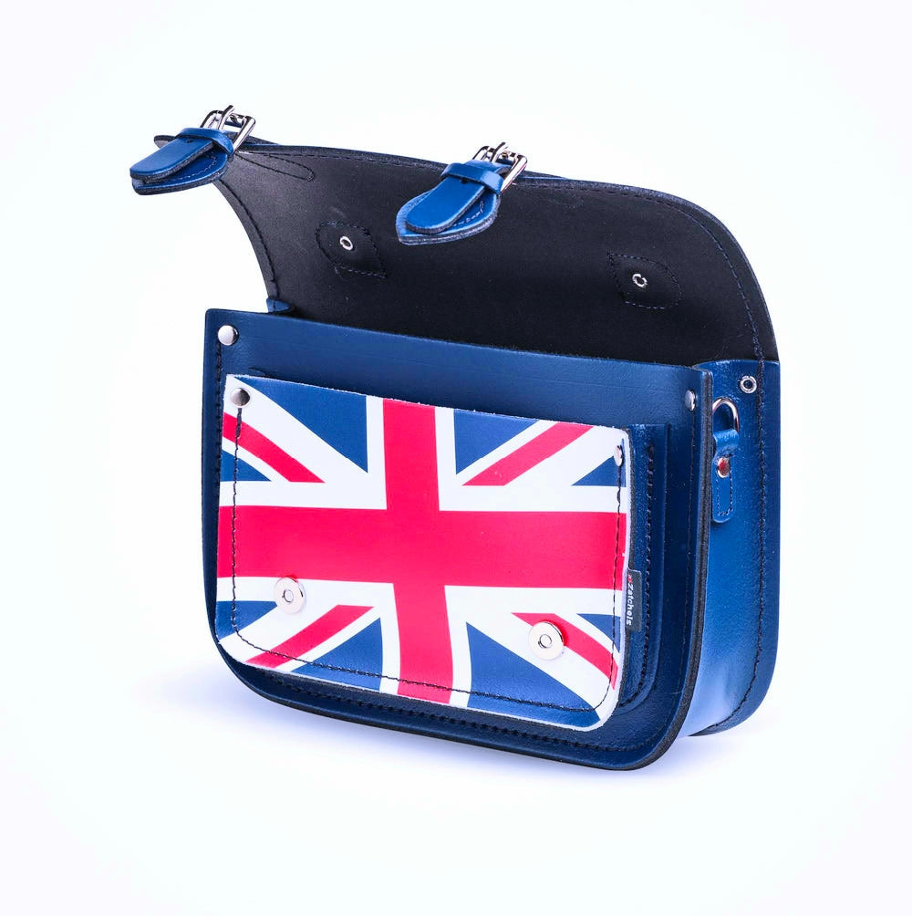 Union Jack Midi Satchel - Royal Blue-2
