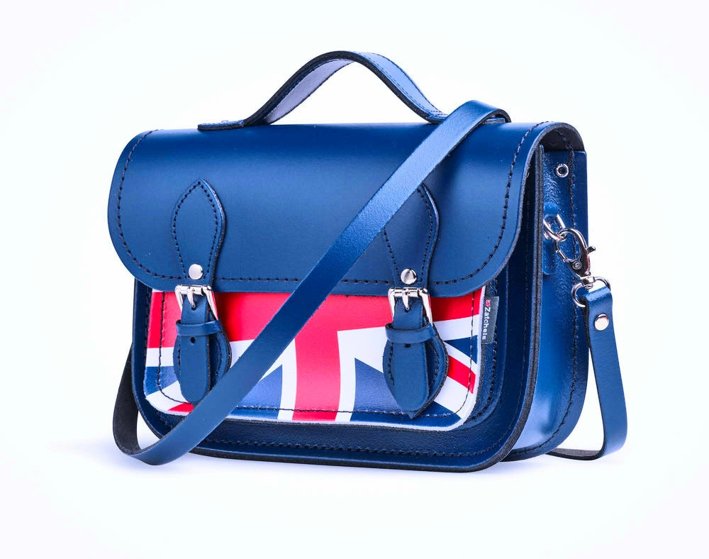 Union Jack Midi Satchel - Royal Blue-1