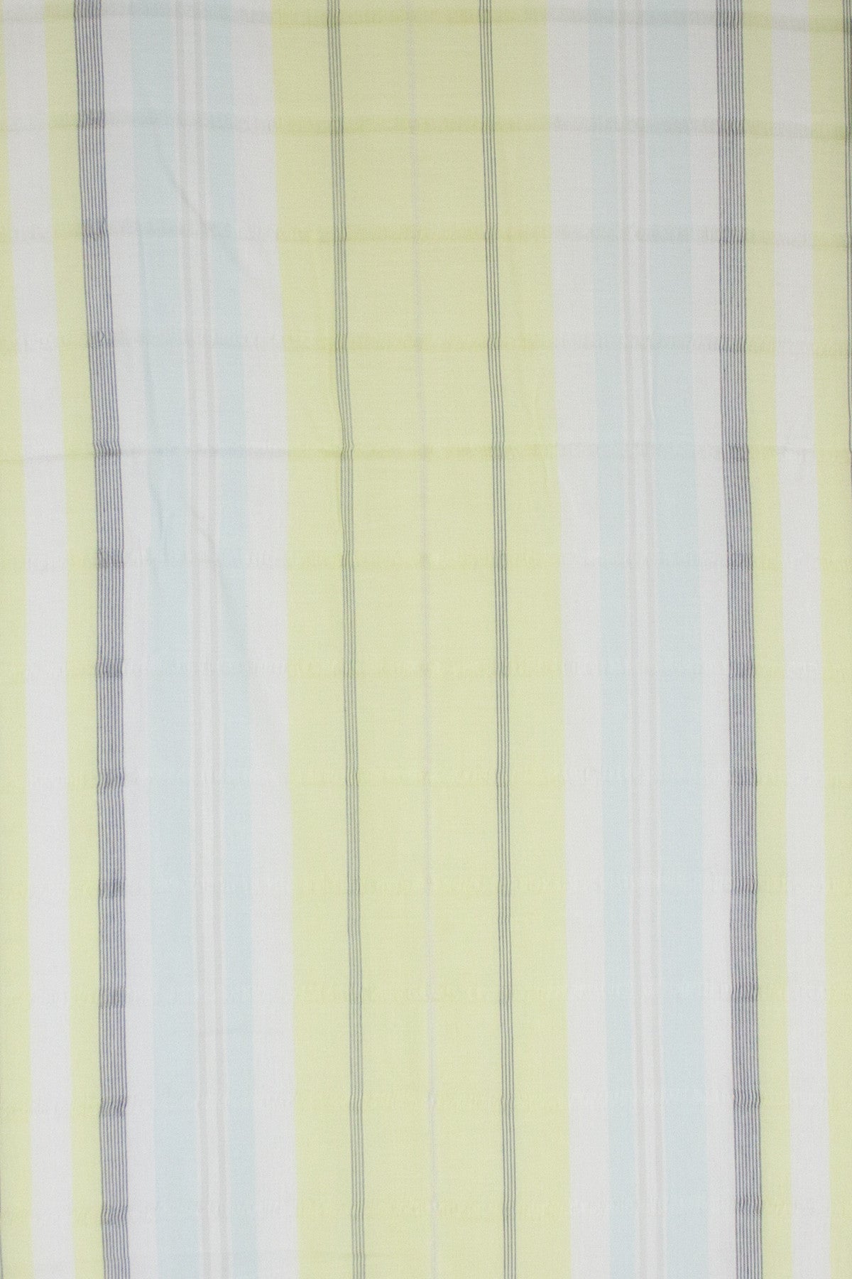 Leno Weave Stripes Cotton Scarf - Aqua Lime-3
