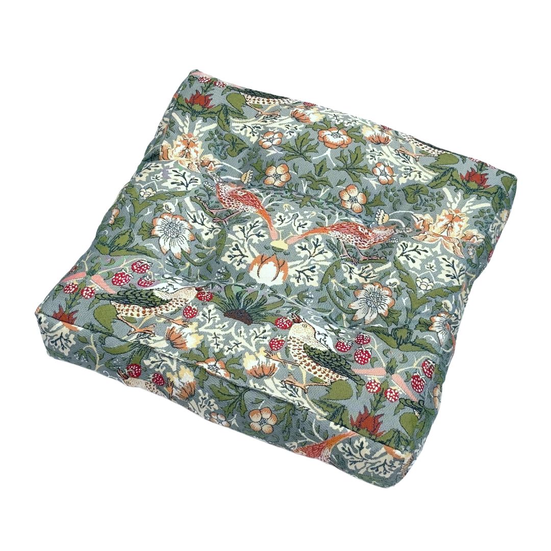 William Morris Strawberry Thief Grey - Booster Pad-0