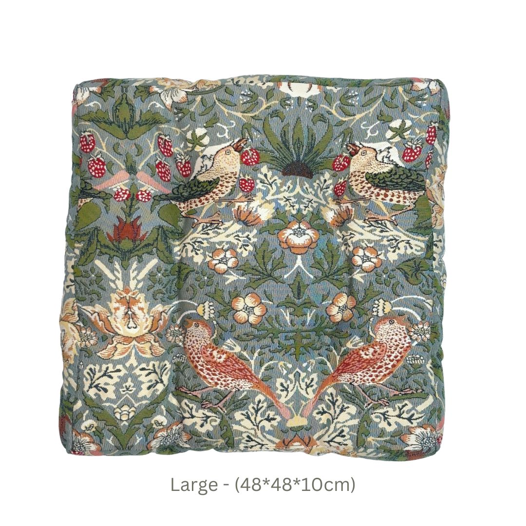 William Morris Strawberry Thief Grey - Booster Pad-2