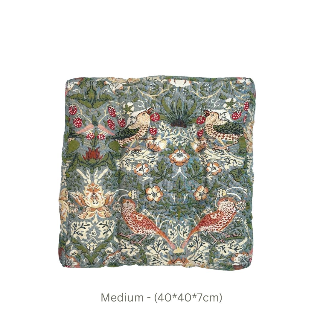 William Morris Strawberry Thief Grey - Booster Pad-1