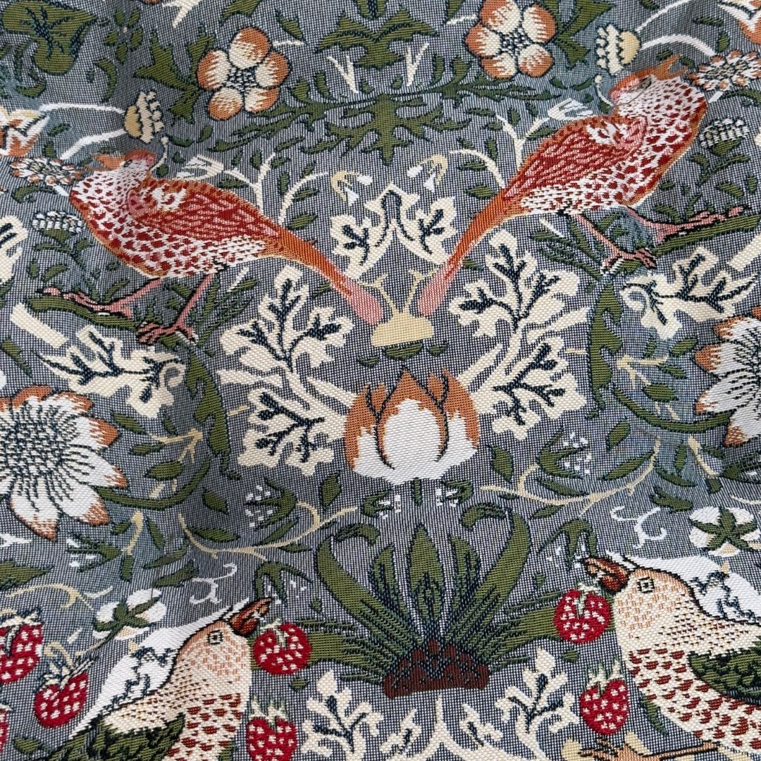William Morris Strawberry Thief Grey - Booster Pad-4