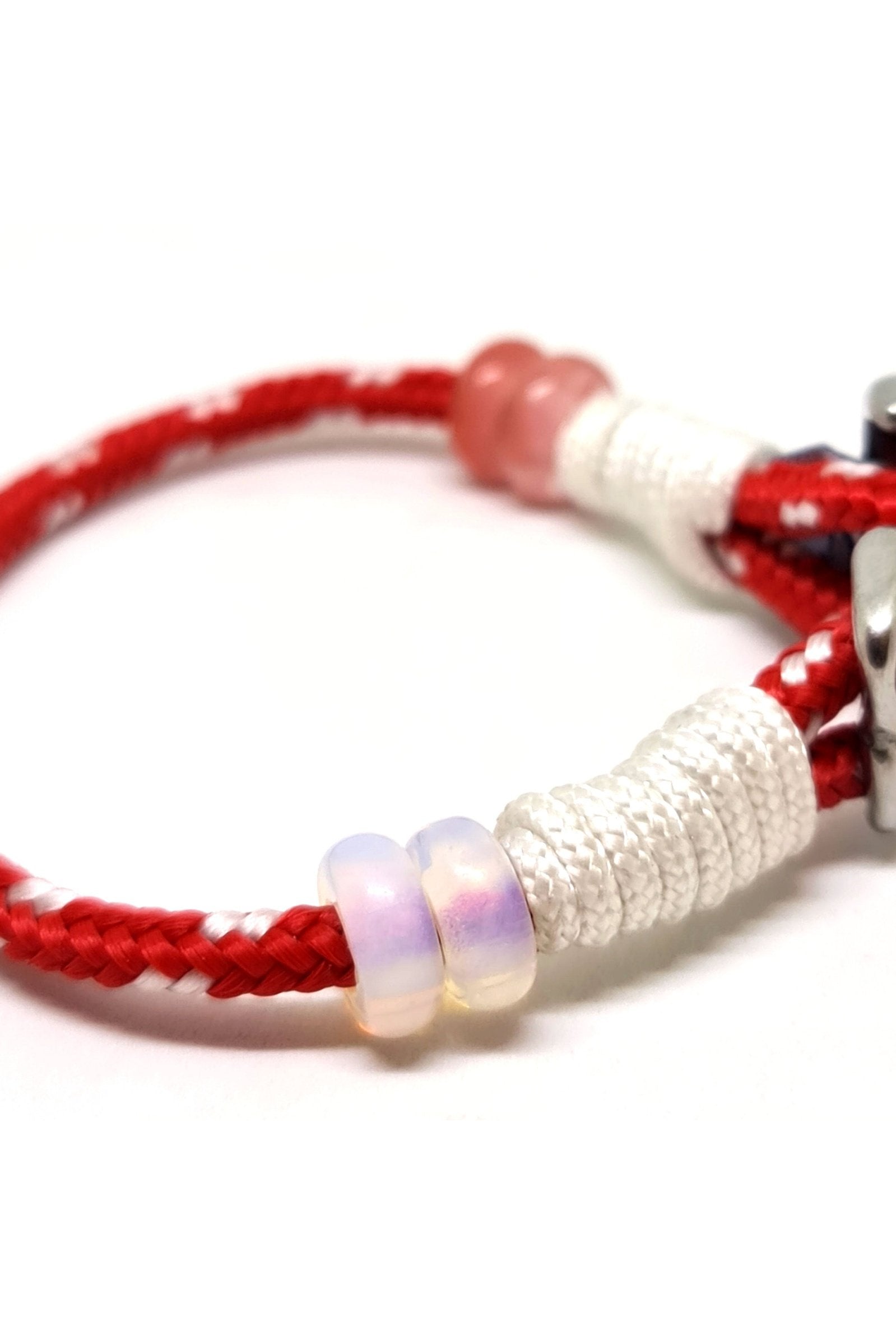 Natural Red Quartz and Pink Quartz BM bracelet-2