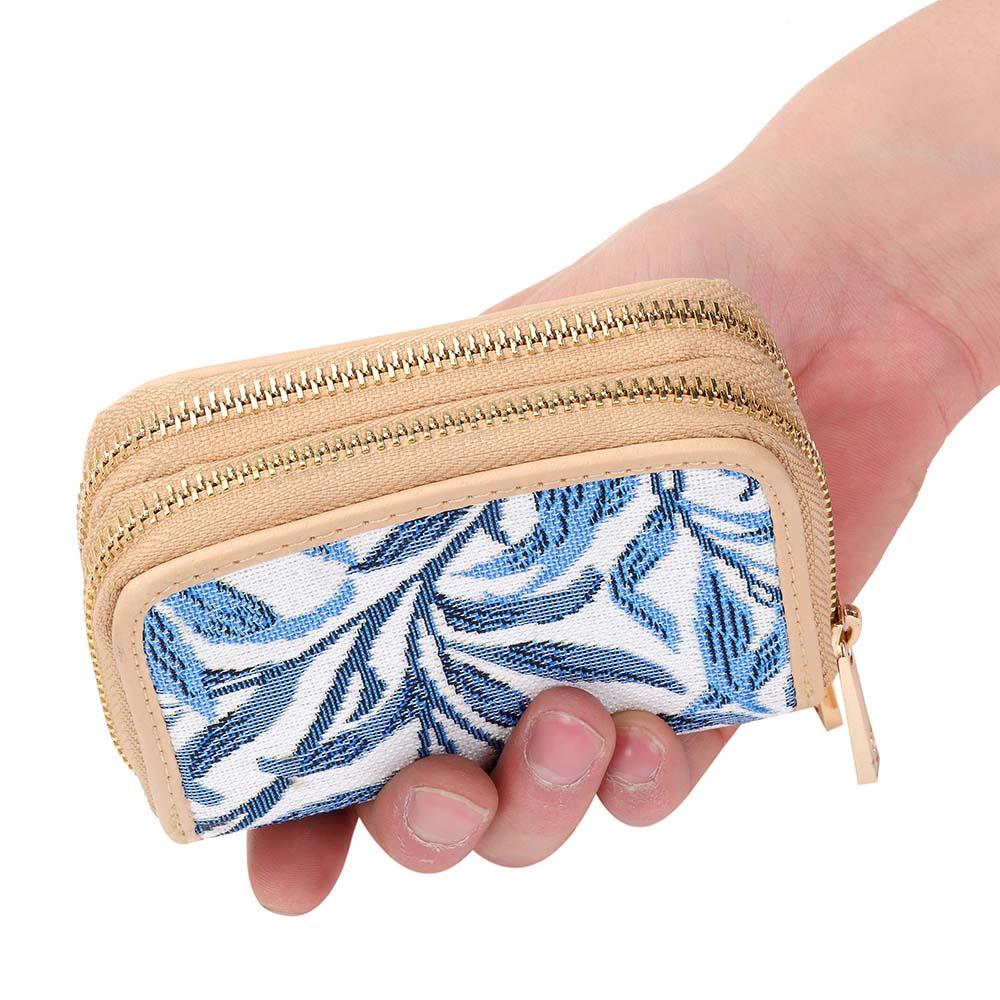 William Morris Willow Bough - Double Zip Purse-2