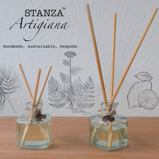 Home diffuser - recycled glass and wooden reeds - Mystical affair-0