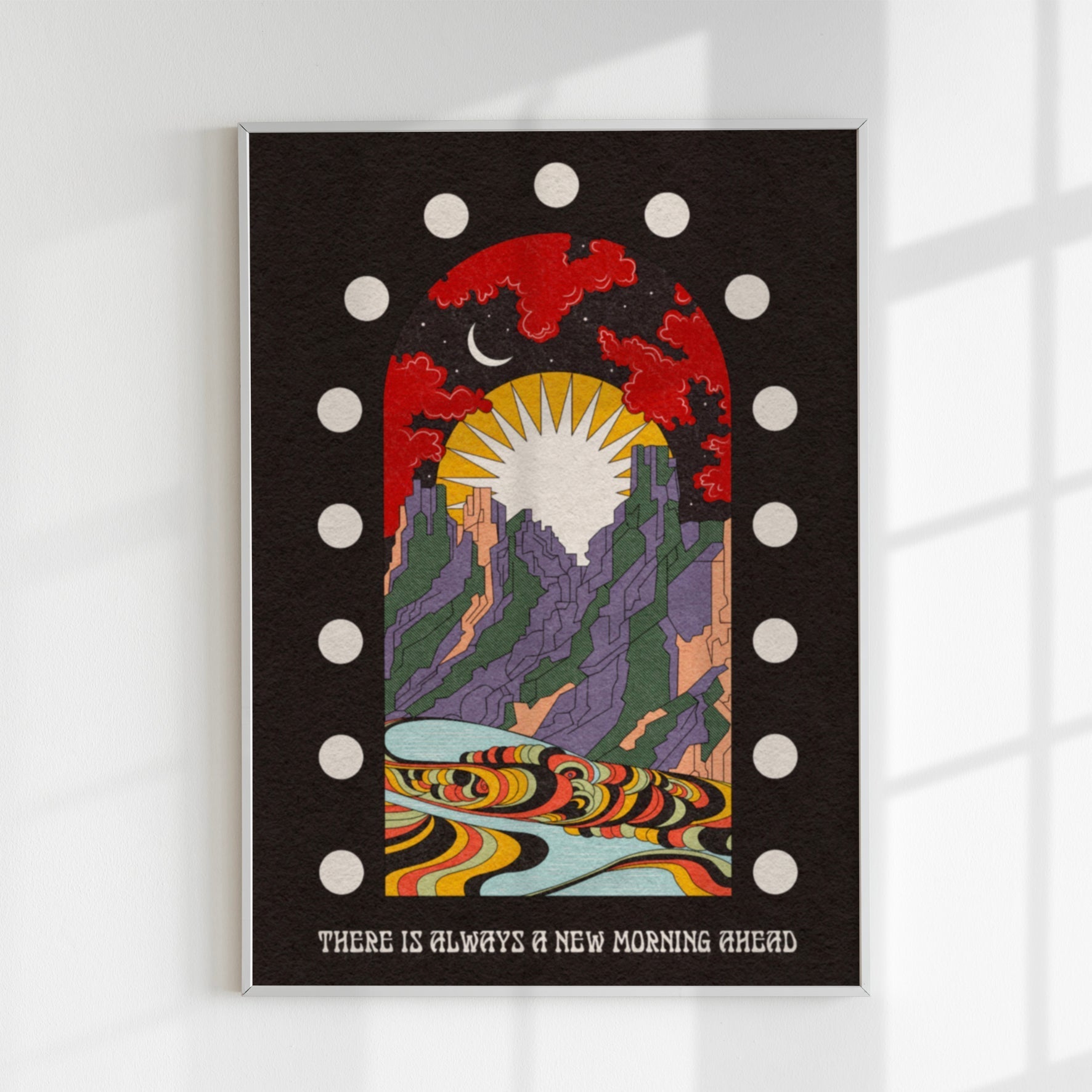 'A New Morning Ahead' Art Print (black)-0
