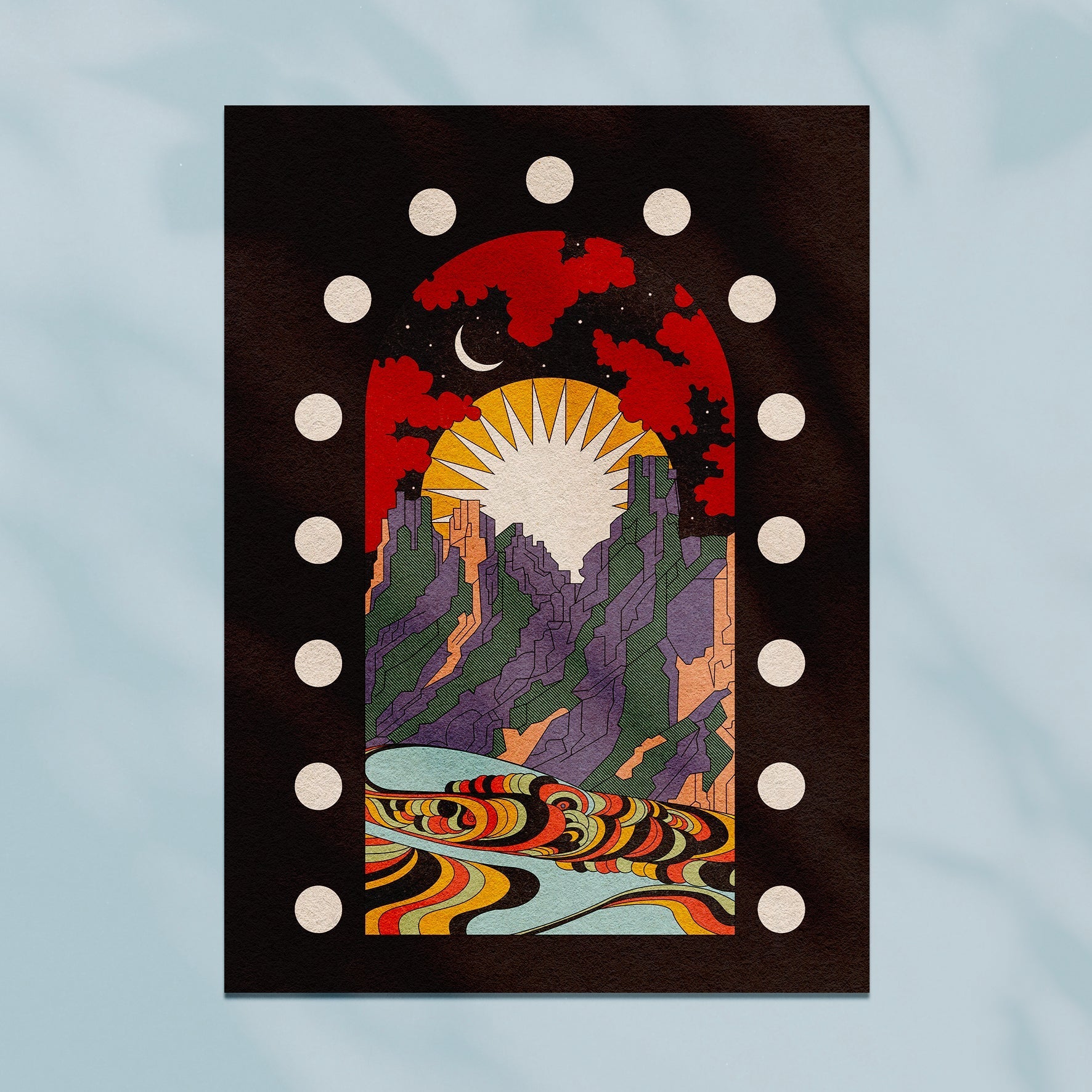'A New Morning Ahead' Art Print (black)-3