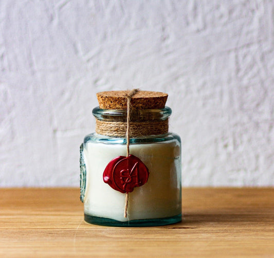 Hand-Poured Eco-Soy Candle | No. 4 Cedarwood & Geranium | 40 Hour Burn Time-0